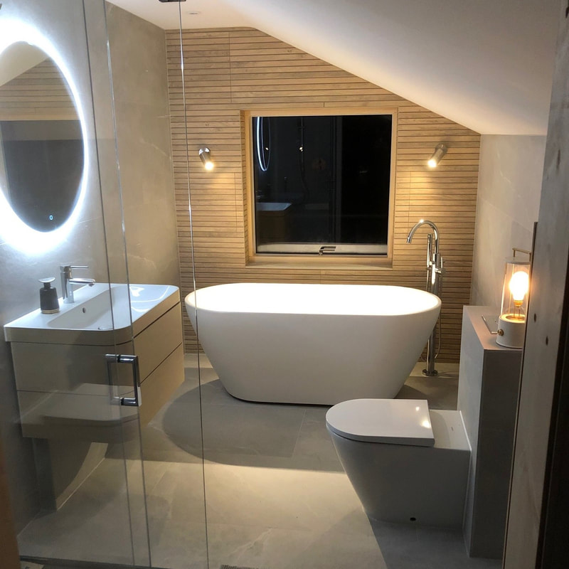 Finished ensuite bathroom conversion in Wakefield